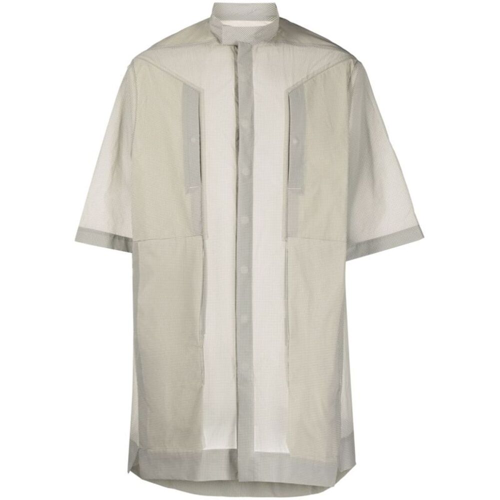 Rick Owens Men Oversized Shirt With Check Pattern